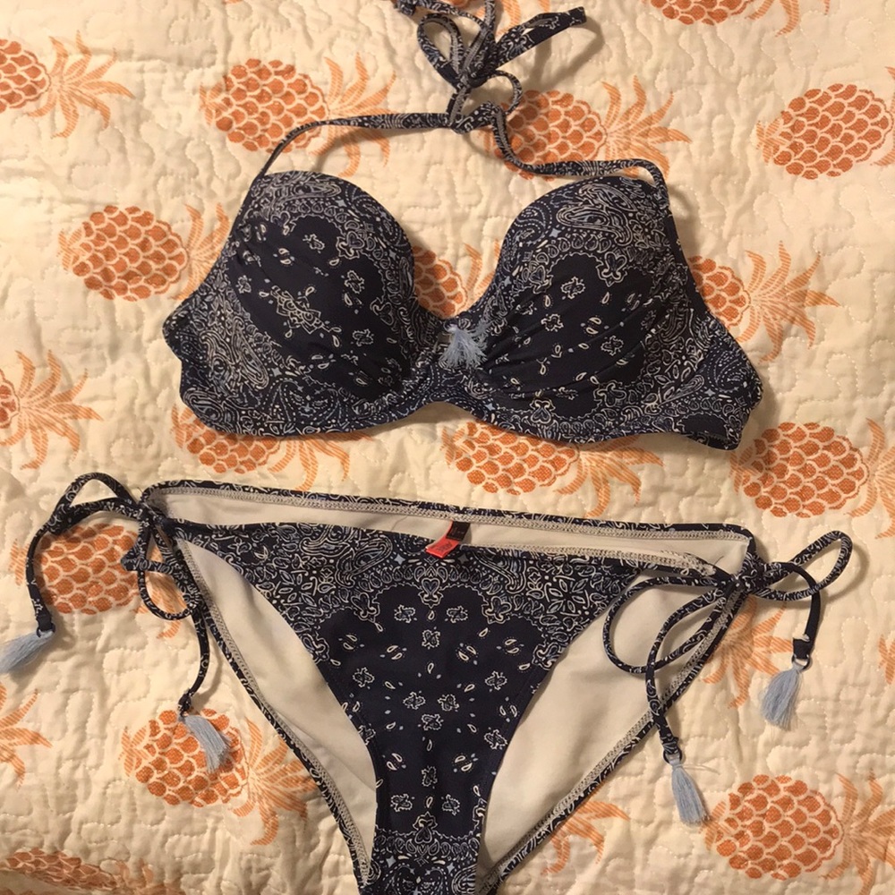 Blue bathing suit